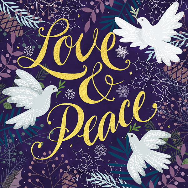 Love and Peace Dove - Christmas Cards